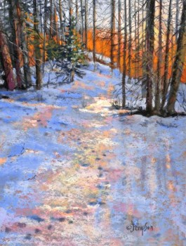 Winter Sunset Blues, Jan Thompson Winter Sunset Blues, Jan Thompson