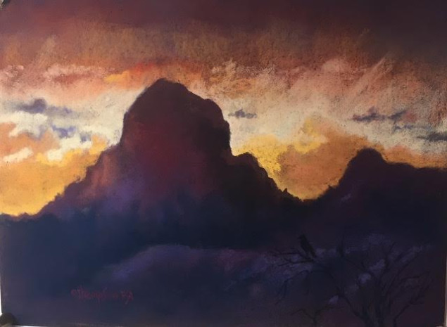 Goodnight, Baboquivari, by painter Jan Thompson Goodnight, Baboquivari, by painter Jan Thompson