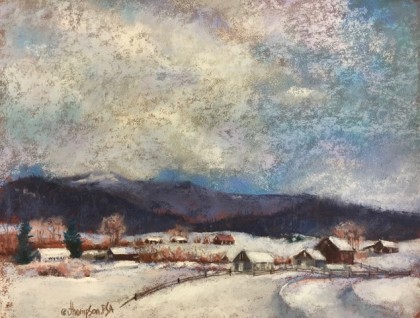 Late Winter At Sowards 11x14 pastel 795