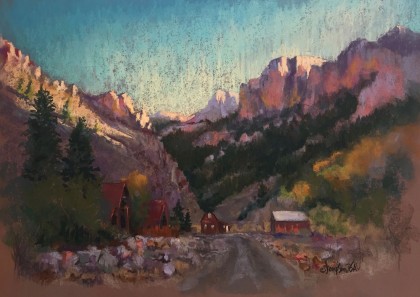 Old Creede, print of painting by Jan Thompson Old Creede, print of painting by Jan Thompson