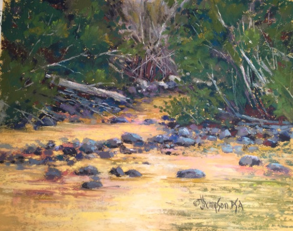 River Of Gold 11x14 pastel 795 River Of Gold 11x14 pastel 795
