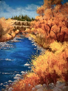 Fiery Fall by painter Jan Thompson Fiery Fall by painter Jan Thompson